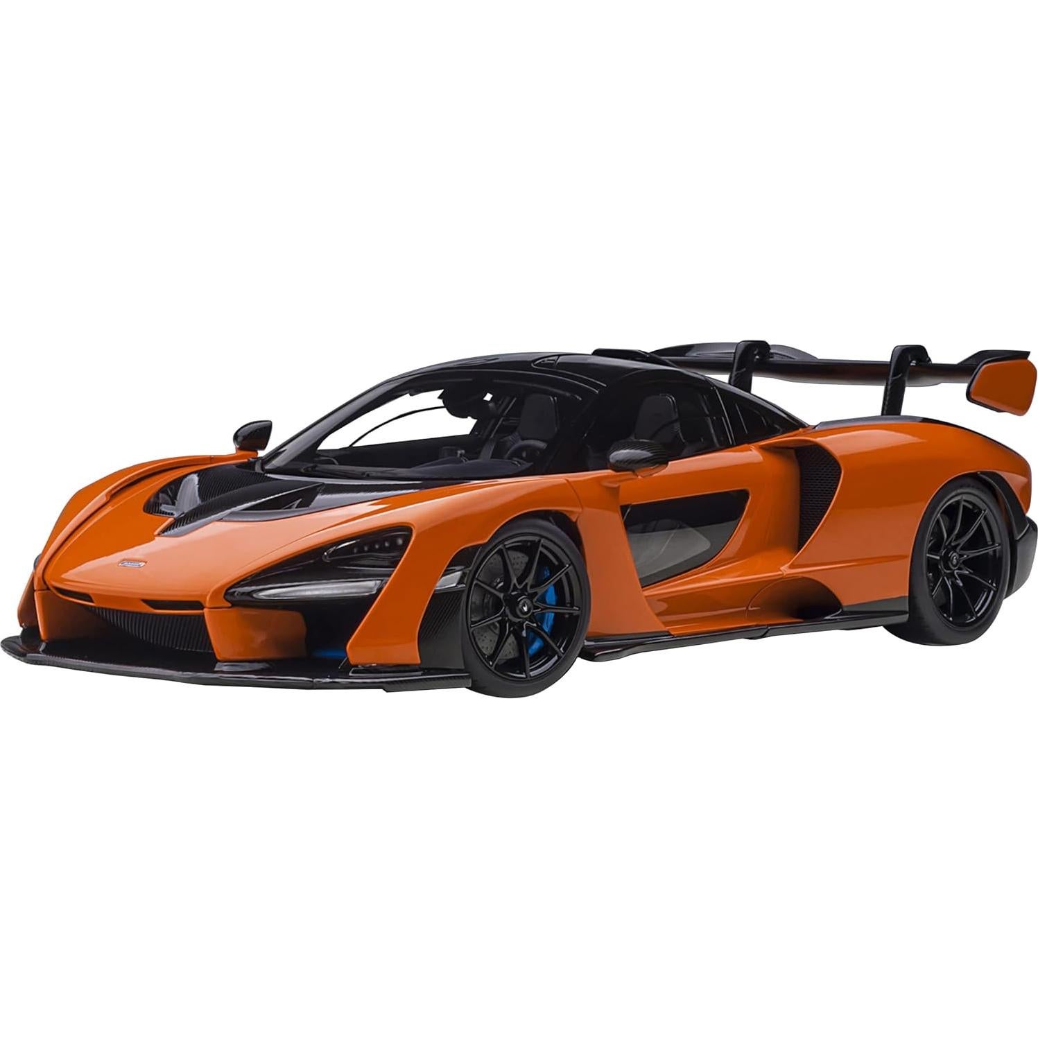 Modelo de Coche McLaren Senna Trophy 1/18 Autoart Naranja y Negro