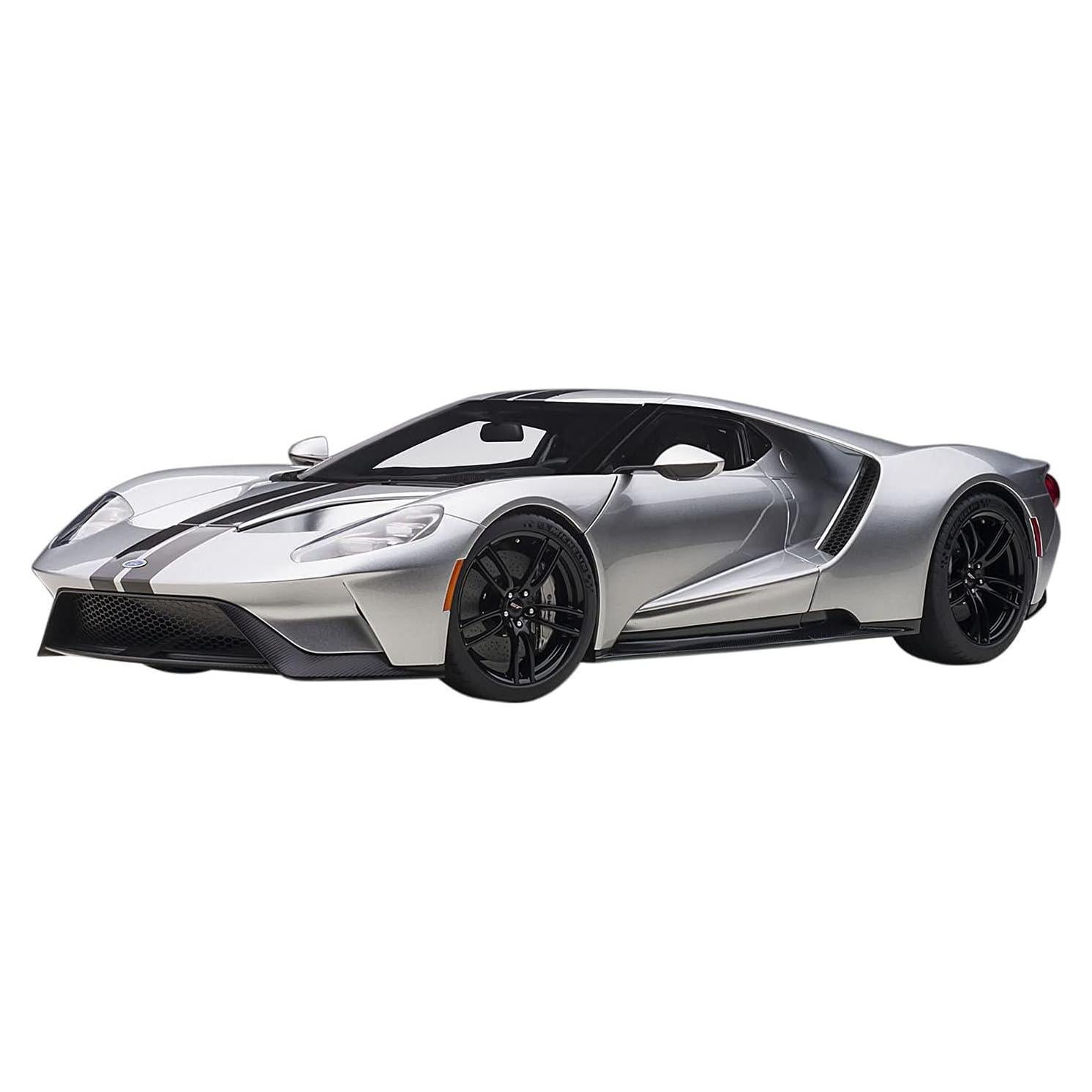 Autoart 12108 Ford GT 2017 Plata Ingot 1/12 Detalle