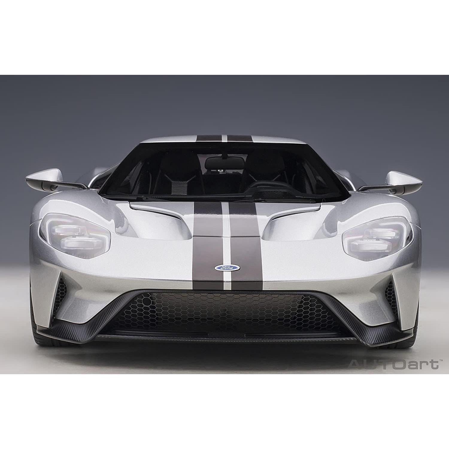 Autoart 12108 Ford GT 2017 Plata Ingot 1/12 Detalle