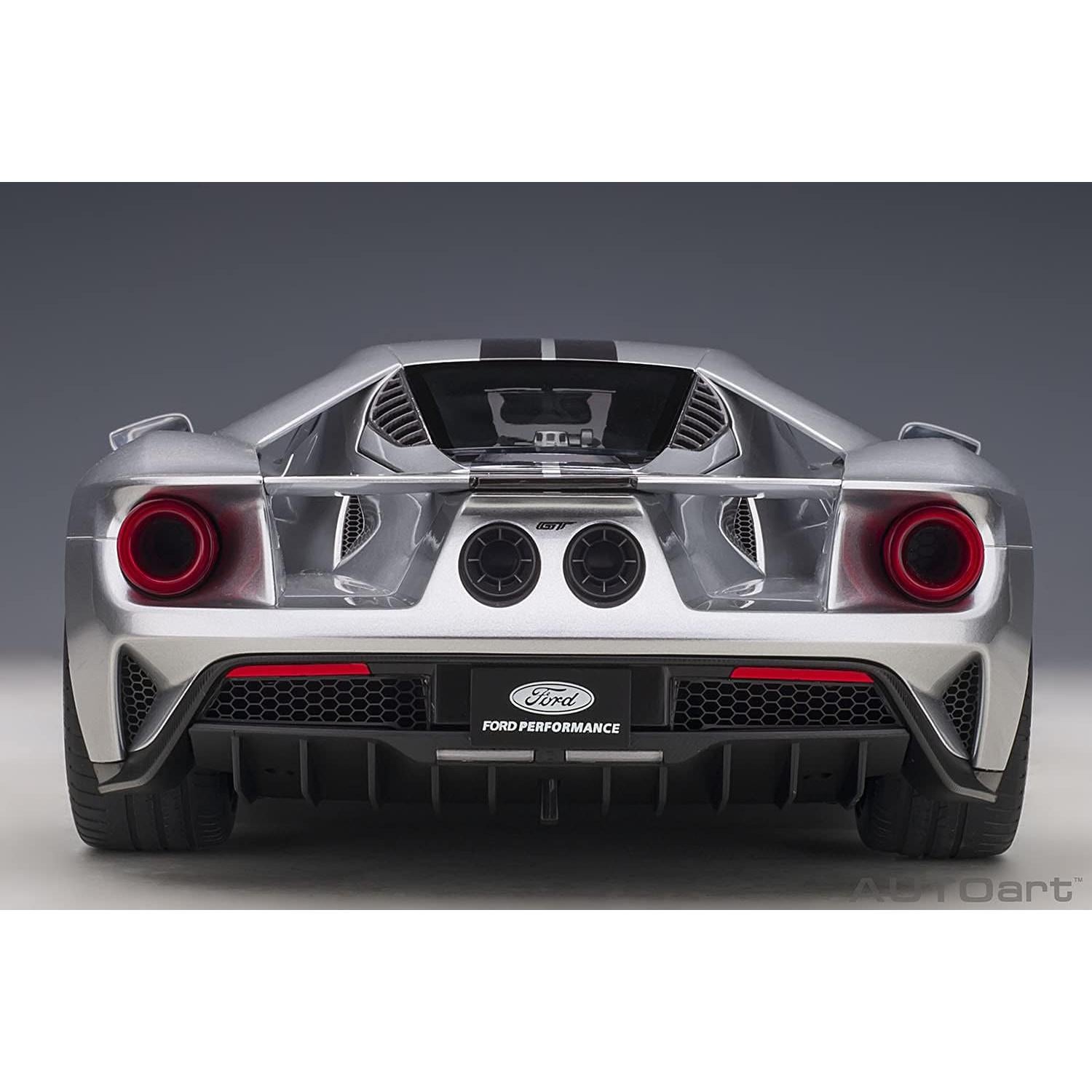 Autoart 12108 Ford GT 2017 Plata Ingot 1/12 Detalle