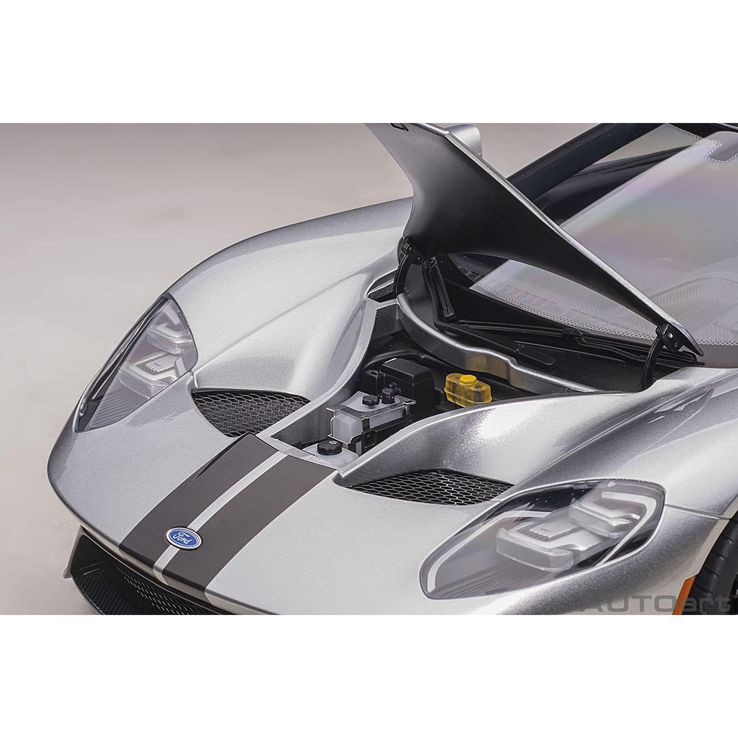 Autoart 12108 Ford GT 2017 Plata Ingot 1/12 Detalle