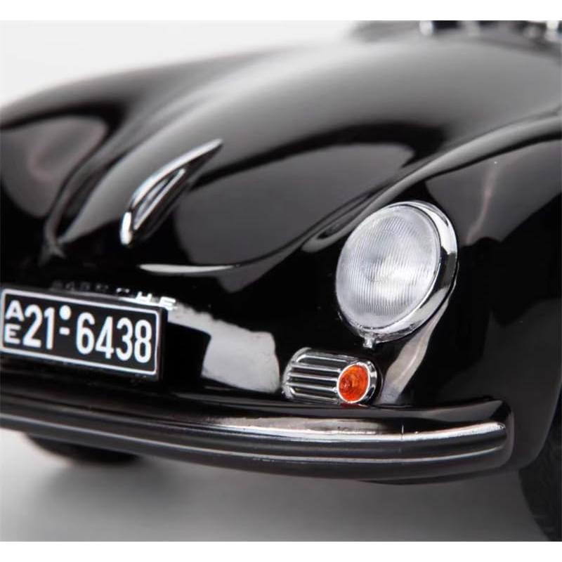 Modelo de Coche Norev Porsche 356 Coupé 1952 Negro 1:18 Diecast