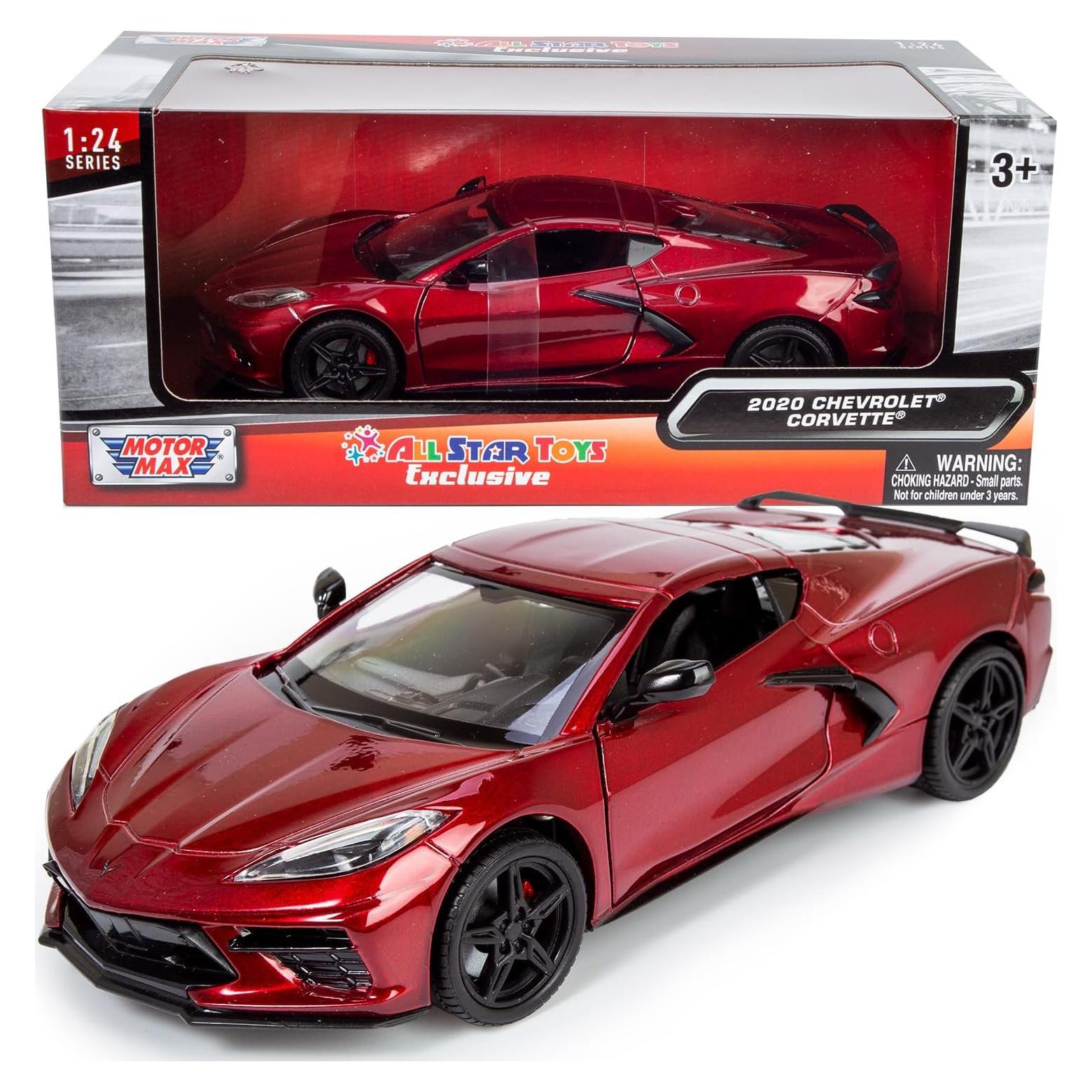 Modelo Diecast Corvette C8 Stingray 2020 All Star Toys 1/24