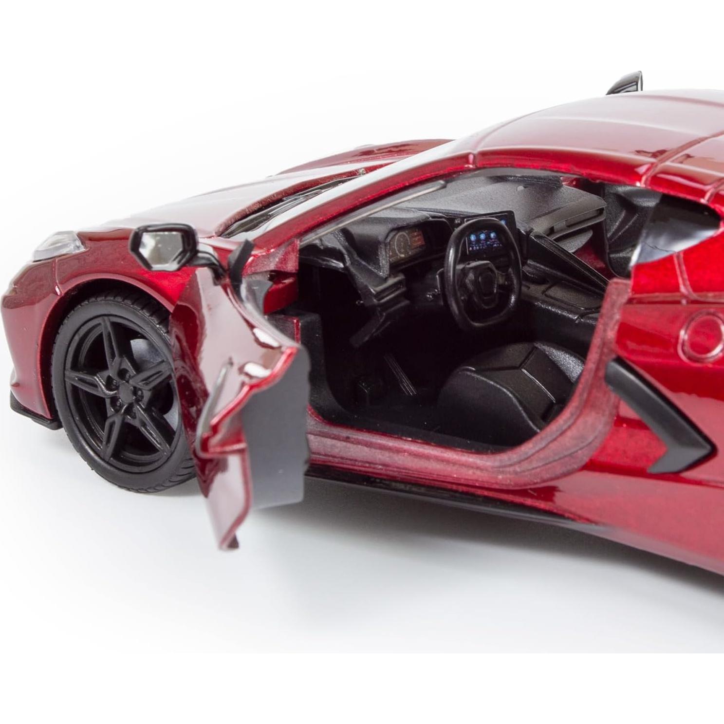 Modelo Diecast Corvette C8 Stingray 2020 All Star Toys 1/24