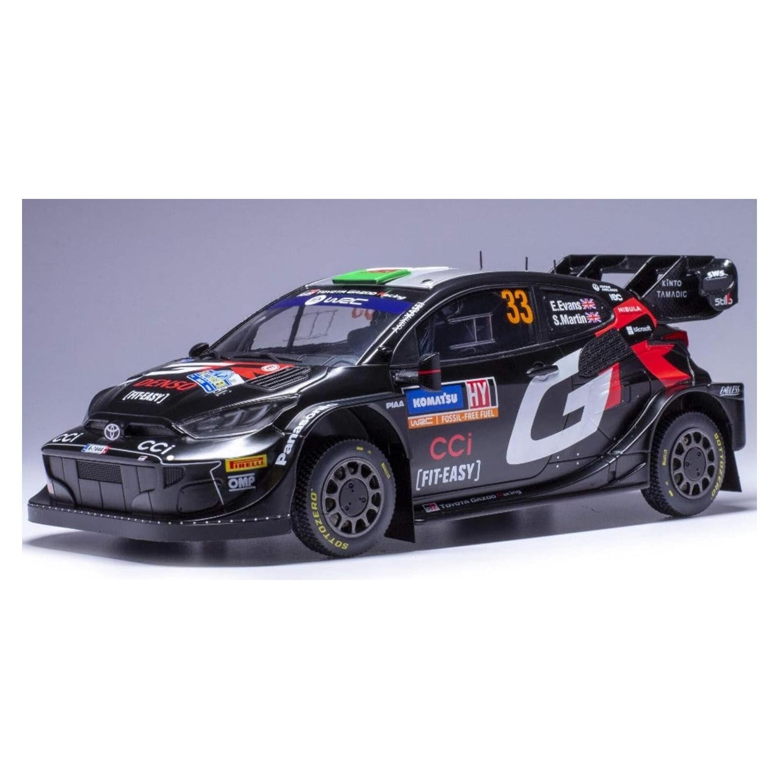Modelo a Escala Ixo Toyota Yaris WRC N.33 Rally Suecia 1:18