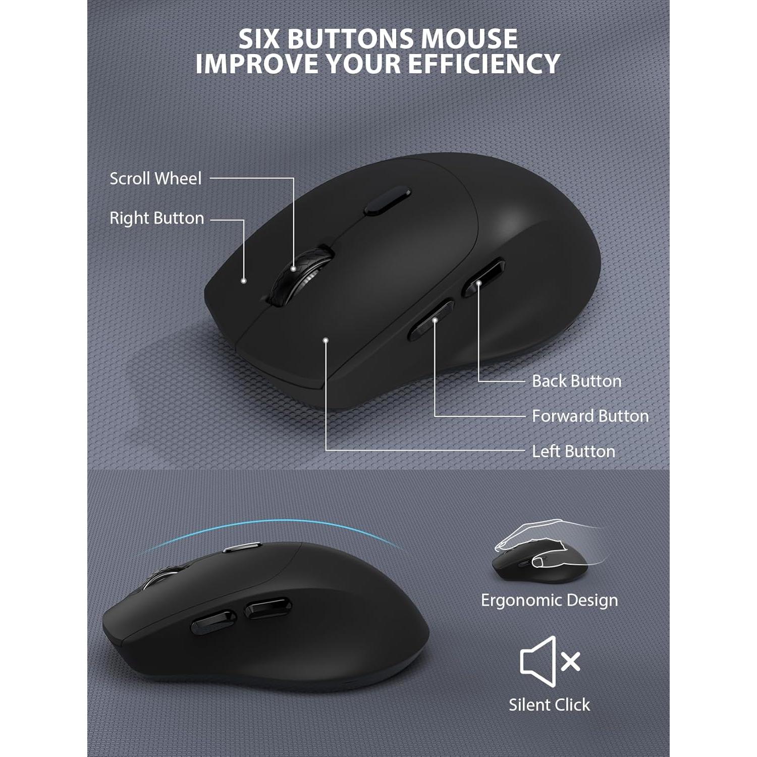 Combo Teclado y Ratón Inalámbrico Trueque Ergonómico