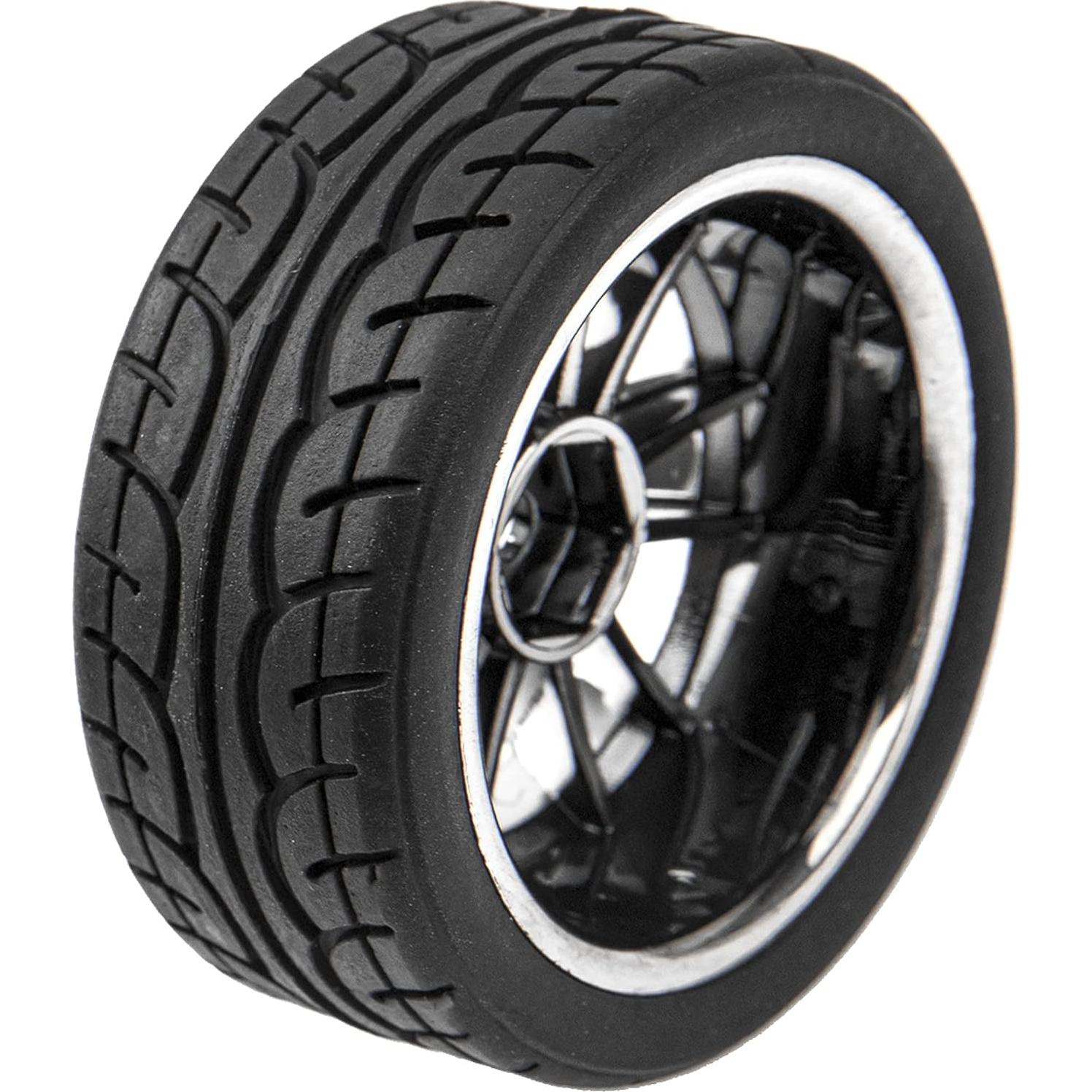 Ruedas de Neumáticos de Goma 12 Radios 12 mm HIRCQOO 1/10