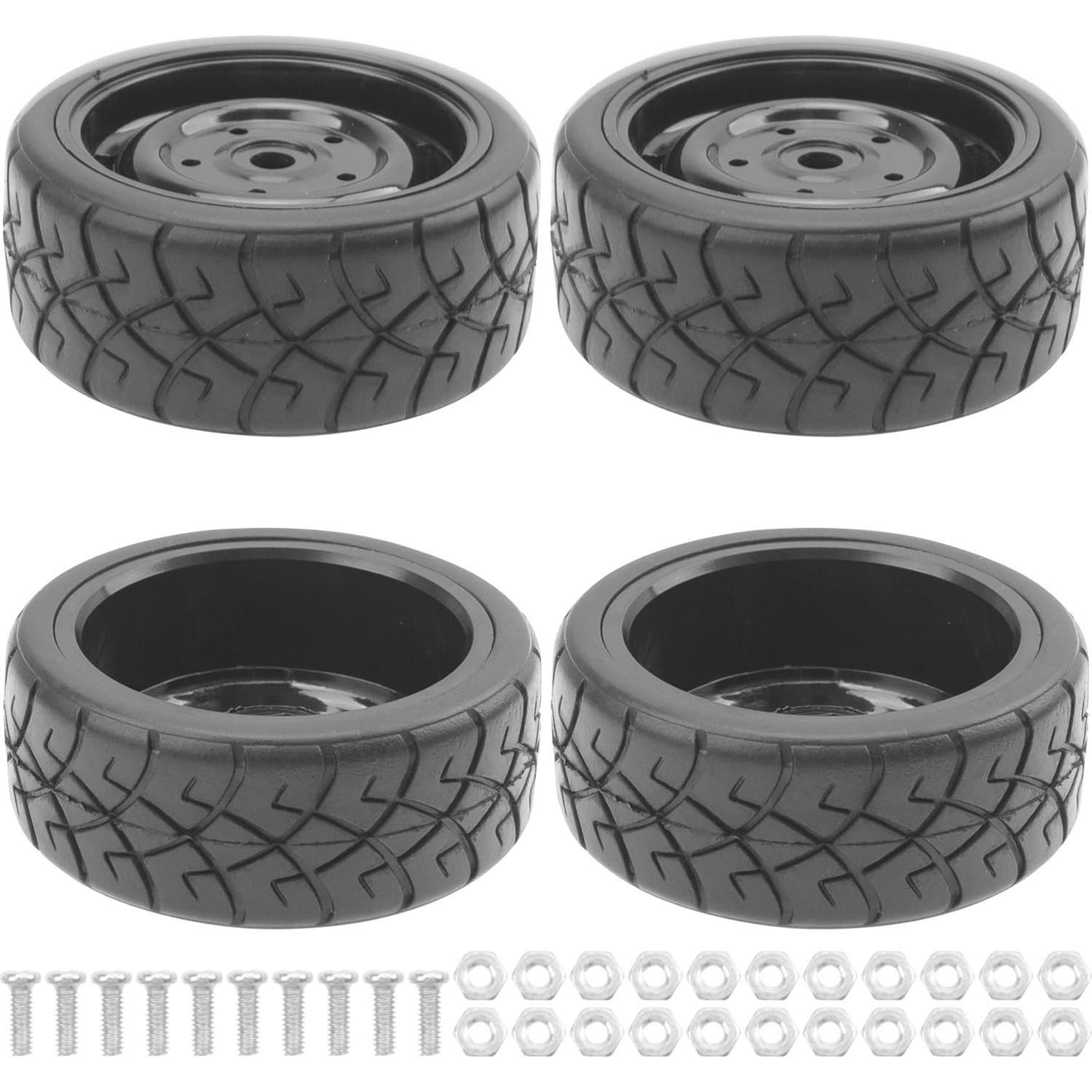 Neumáticos y Llantas RC 1/10 ShareGoo 65mm Caucho y Plástico