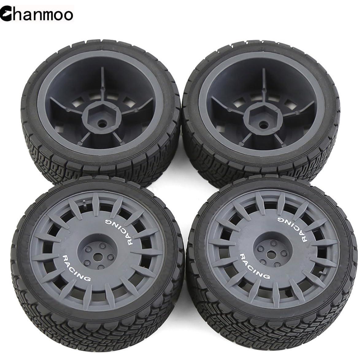 Neumáticos de Rally RC 1/10 Chanmoo 67mm Gris 4PCS