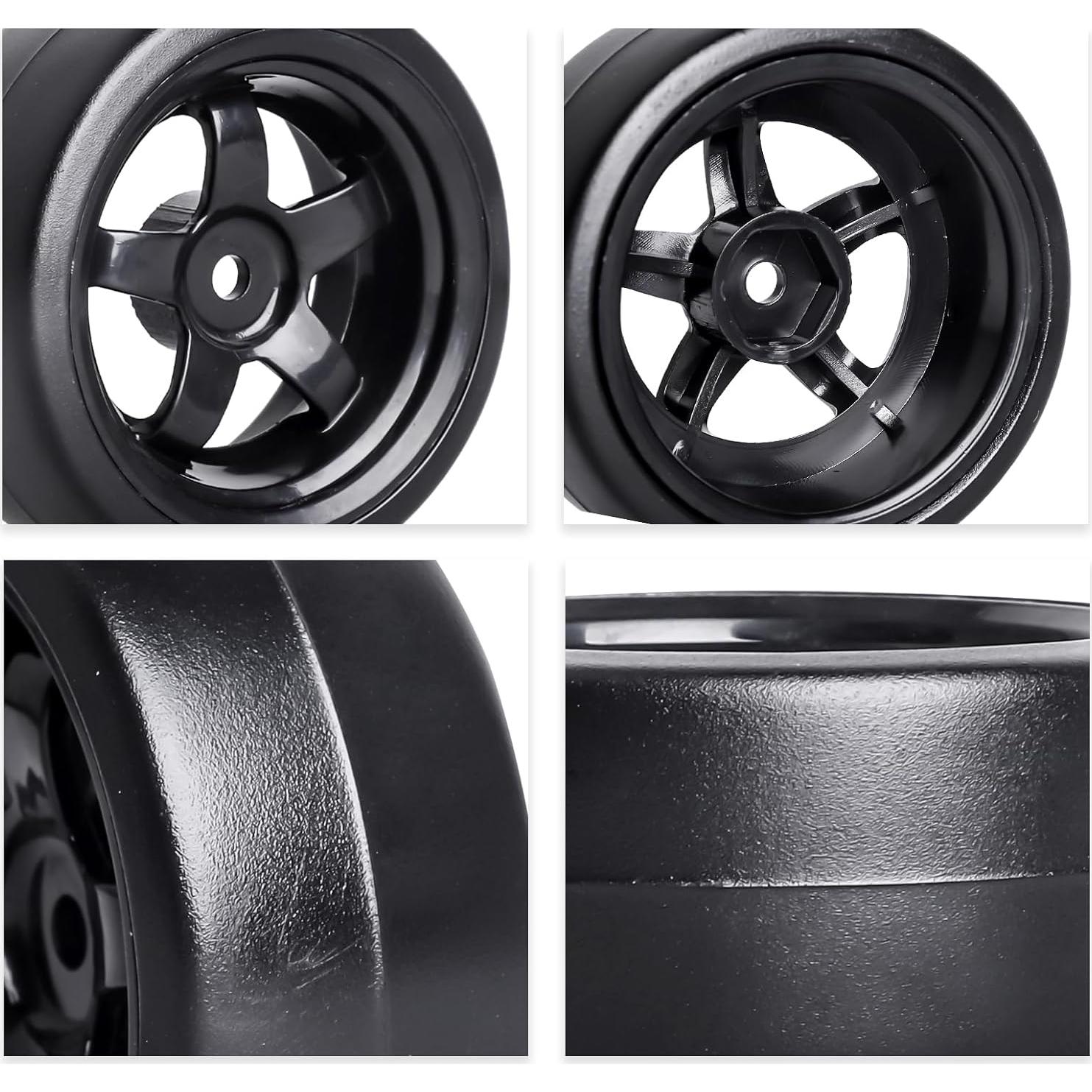 Neumáticos de Drift RC HobbyPark 1/10 Plástico Duro - Juego de 4