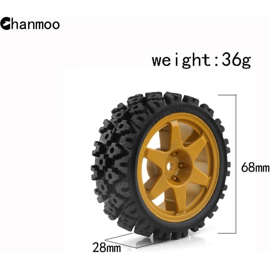 Neumáticos de RC 1/10 Chanmoo Rally 68mm 4 Pcs