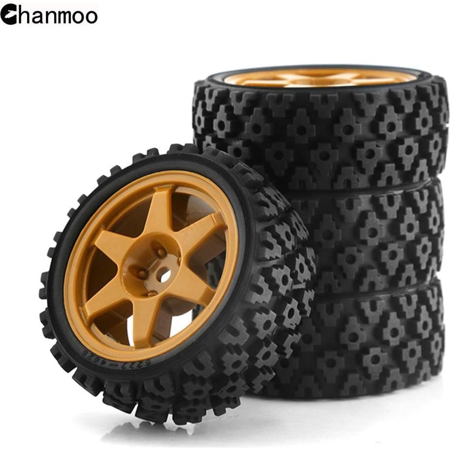 Neumáticos de RC 1/10 Chanmoo Rally 68mm 4 Pcs