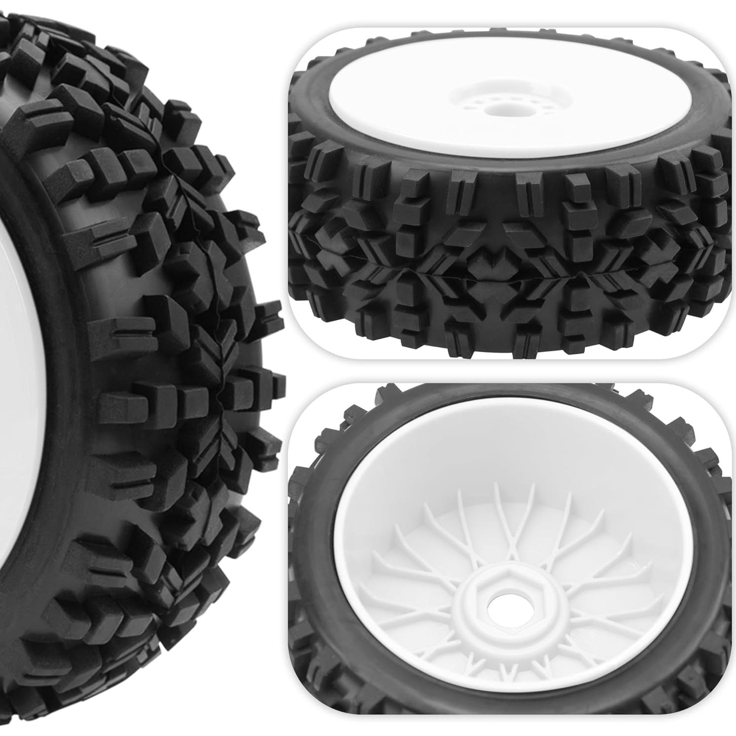 Ruedas y Neumáticos RC 1/8 ShareGoo Caucho 120mm 17mm Hex