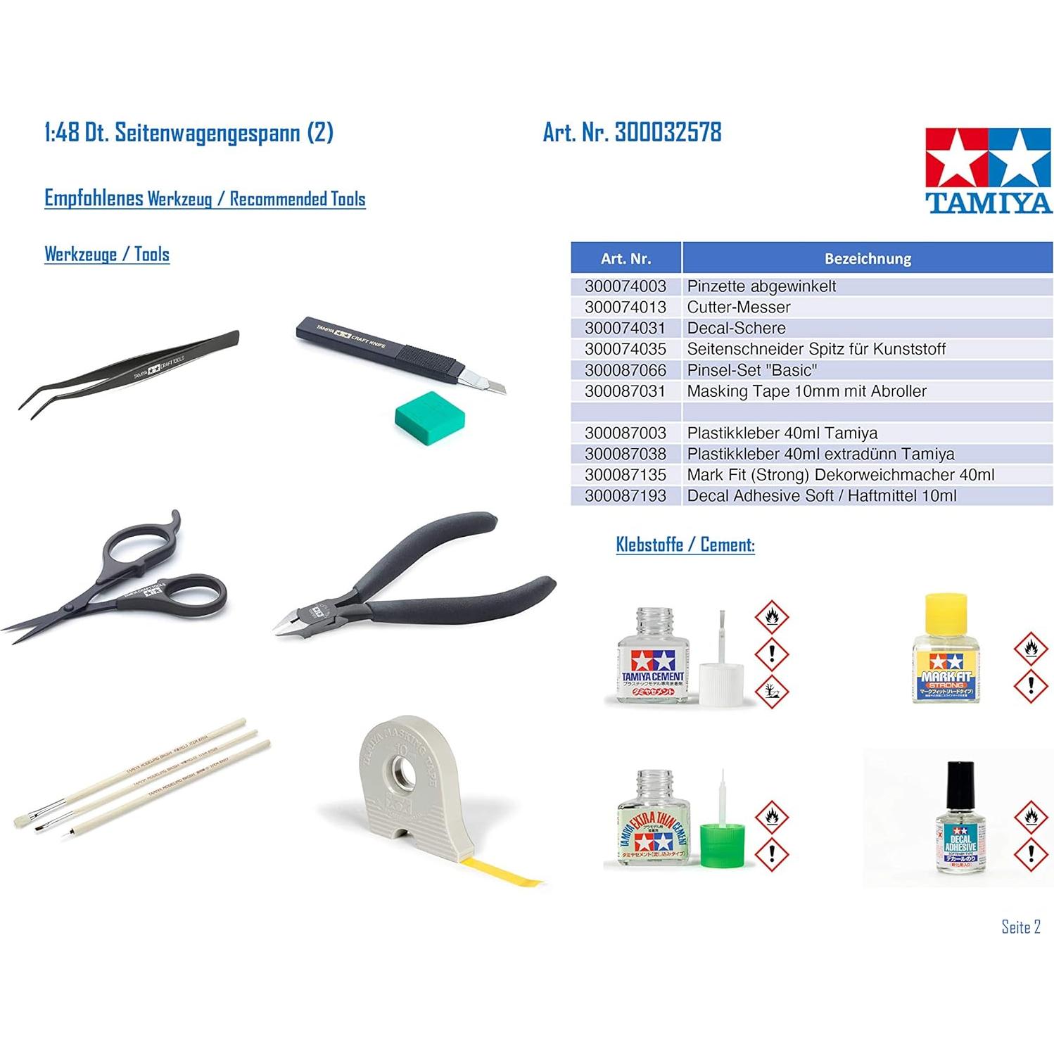 Kit de Modelo Motocicleta y Sidecar Alemán BMW 1/48
