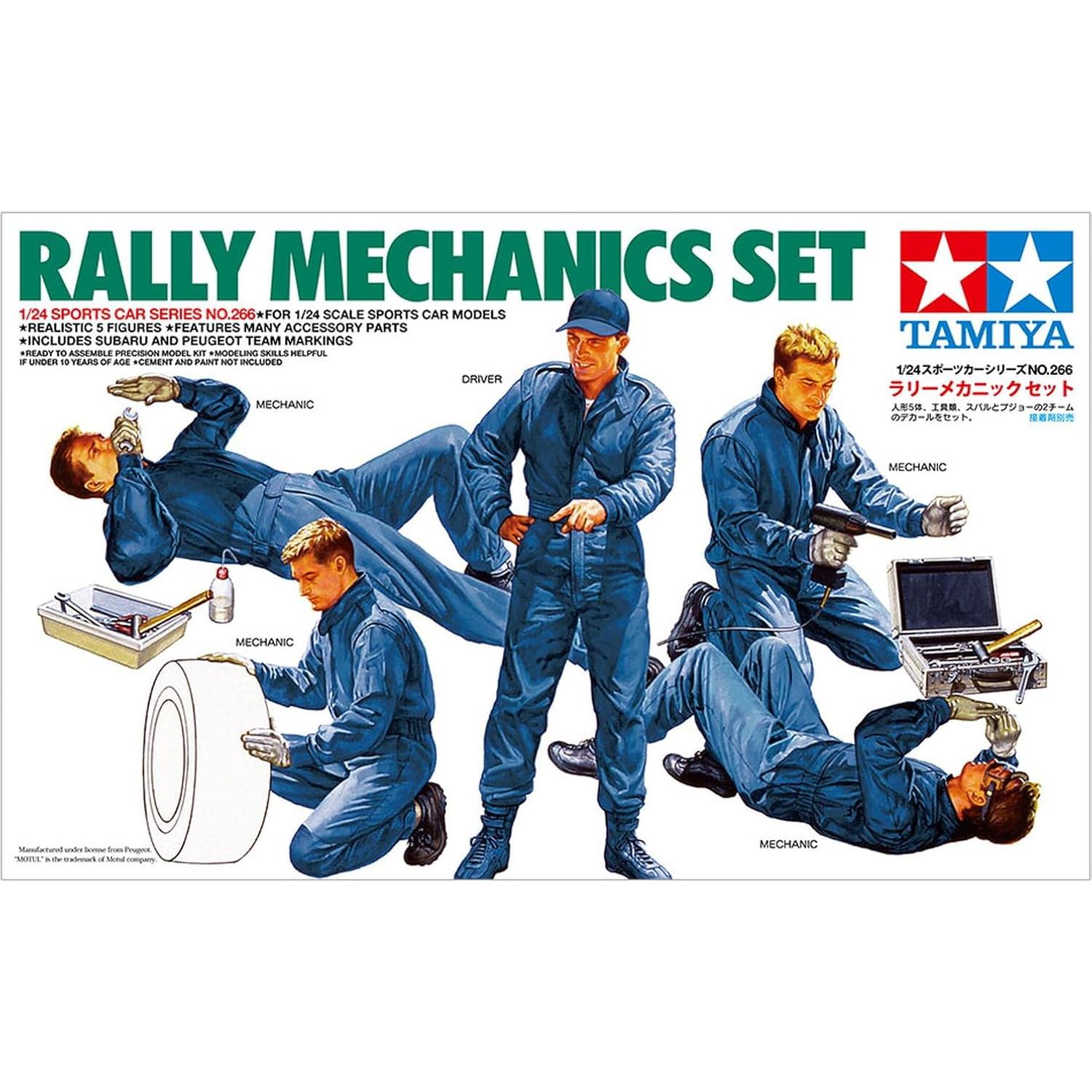 Tamiya 300024266 1: 24 Scale – Set of Rally Mechanics (5)