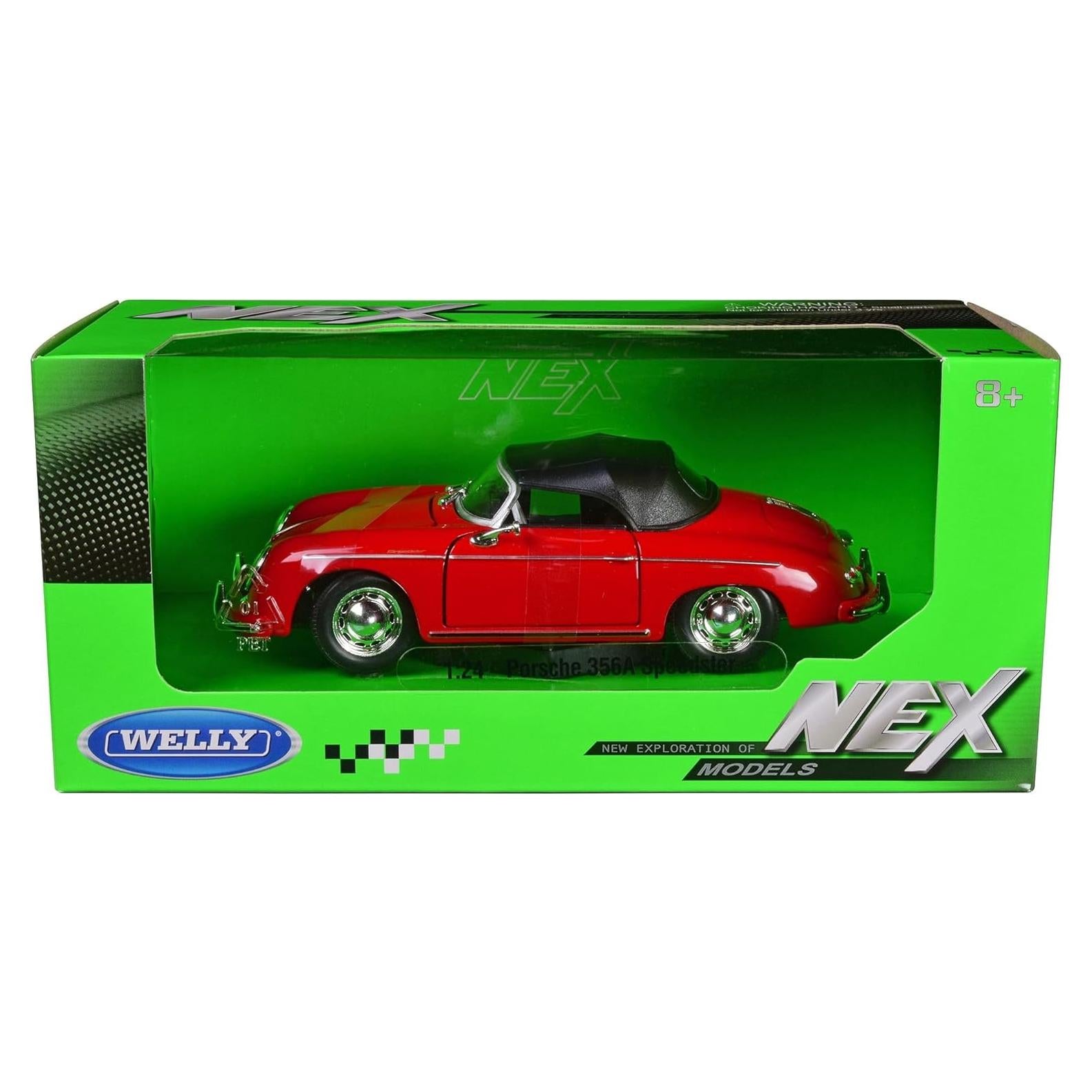 Coche de Modelo Diecast Welly Porsche 356A Speedster 1:24