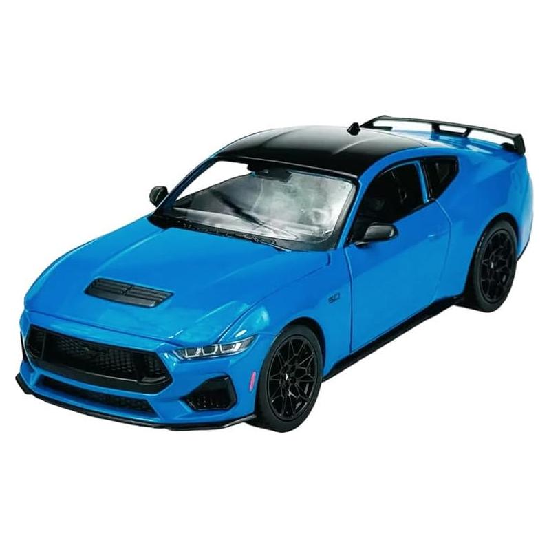 Modelo Diecast Ford Mustang GT 2024 Welly 1:24 Azul