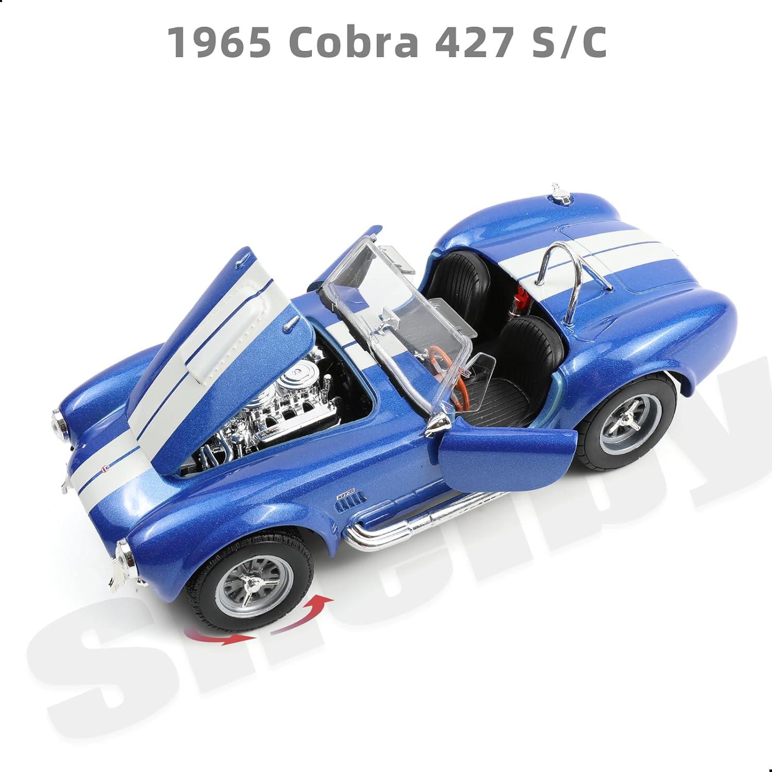 Coche Juguete Diecast 1/24 Shelby Cobra 427 S/C Azul
