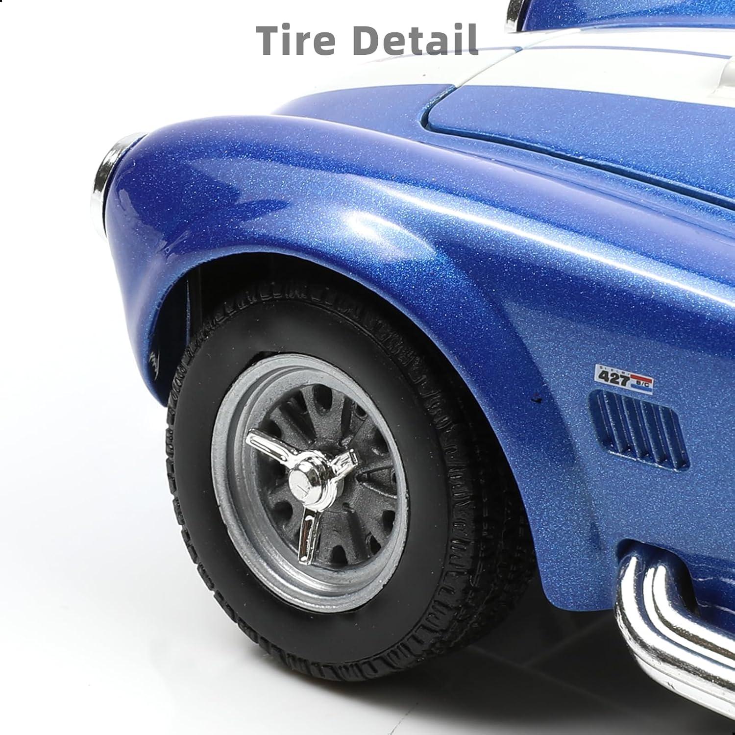 Coche Juguete Diecast 1/24 Shelby Cobra 427 S/C Azul