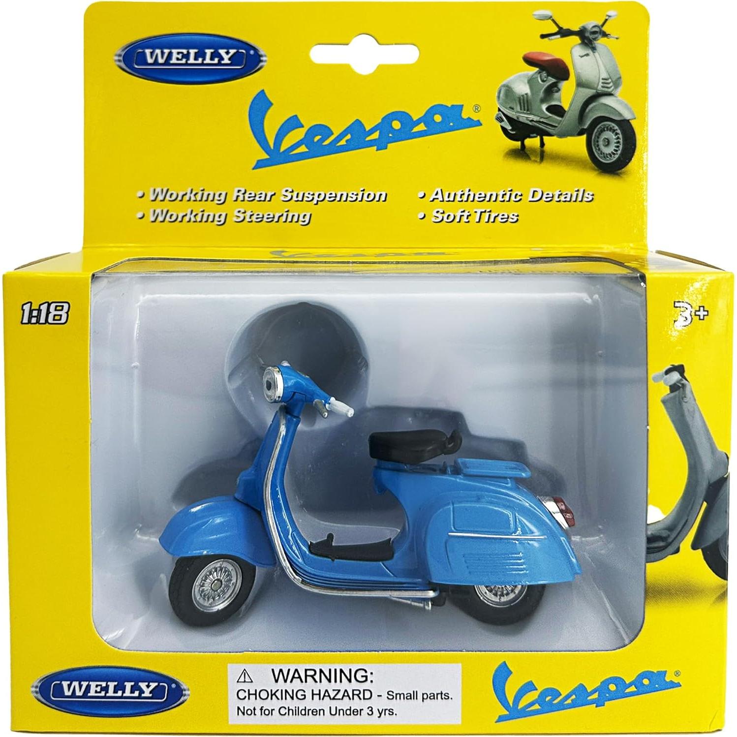 Scooter Diecast Vespa 150 (1970) Escala 1:18 Coleccionable