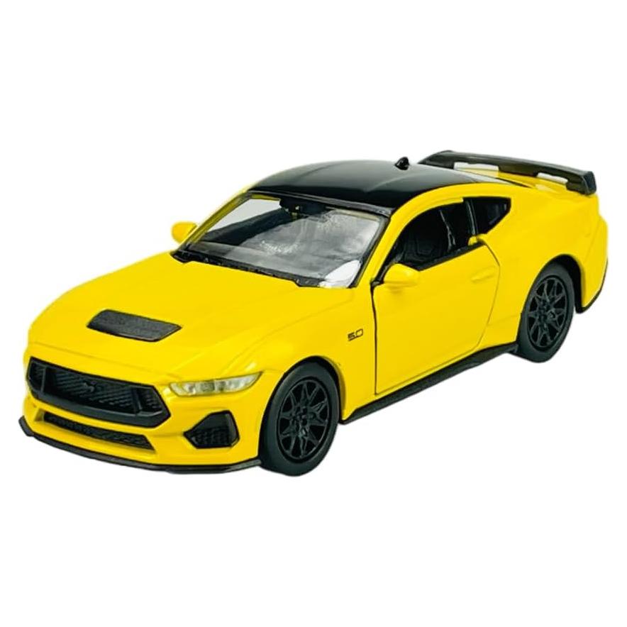 Modelo Diecast Ford Mustang GT 2024 Welly 1:24 Amarillo