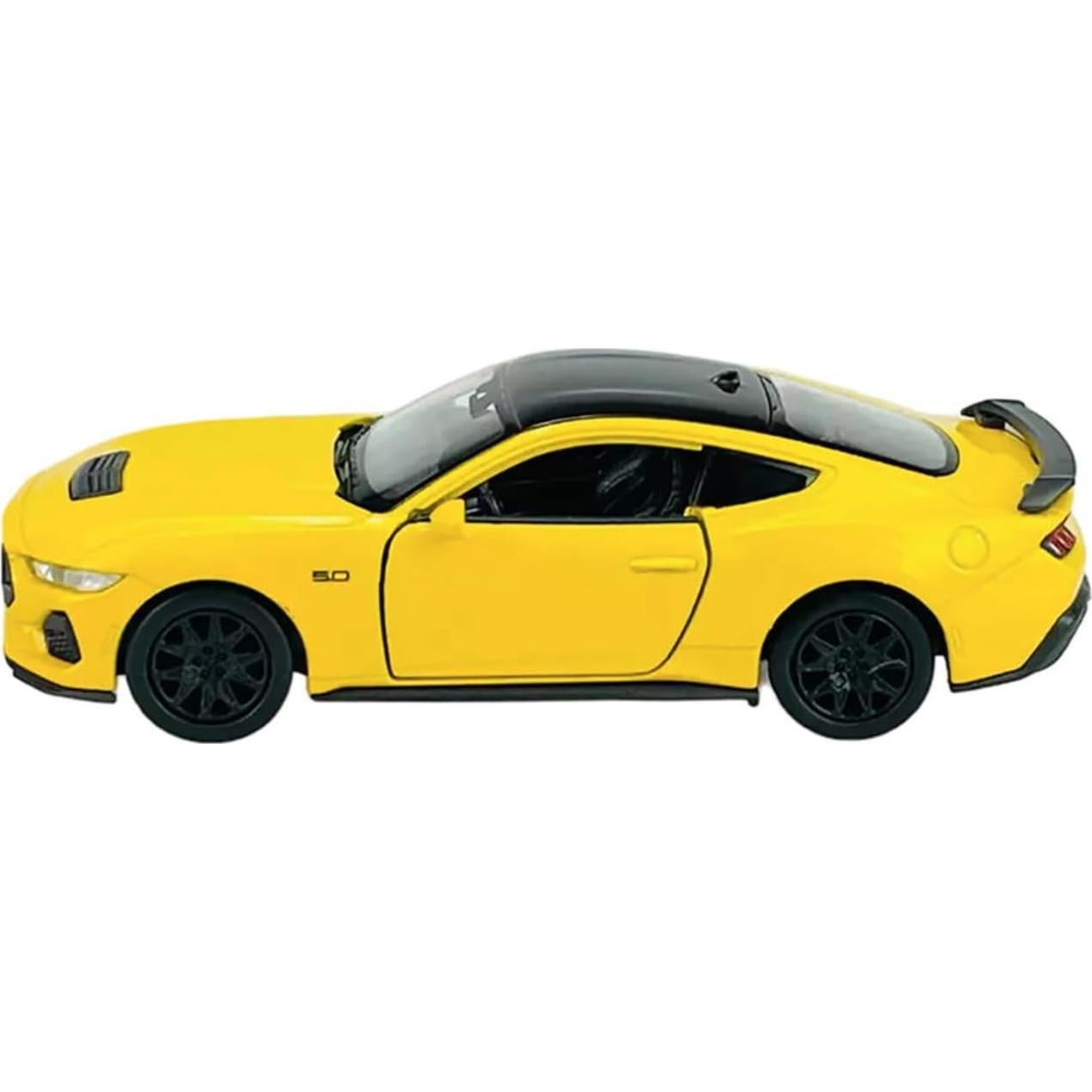Modelo Diecast Ford Mustang GT 2024 Welly 1:24 Amarillo