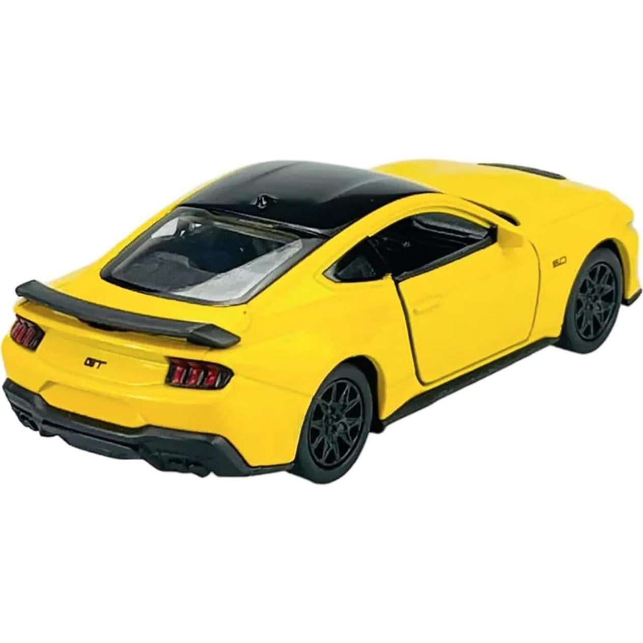 Modelo Diecast Ford Mustang GT 2024 Welly 1:24 Amarillo