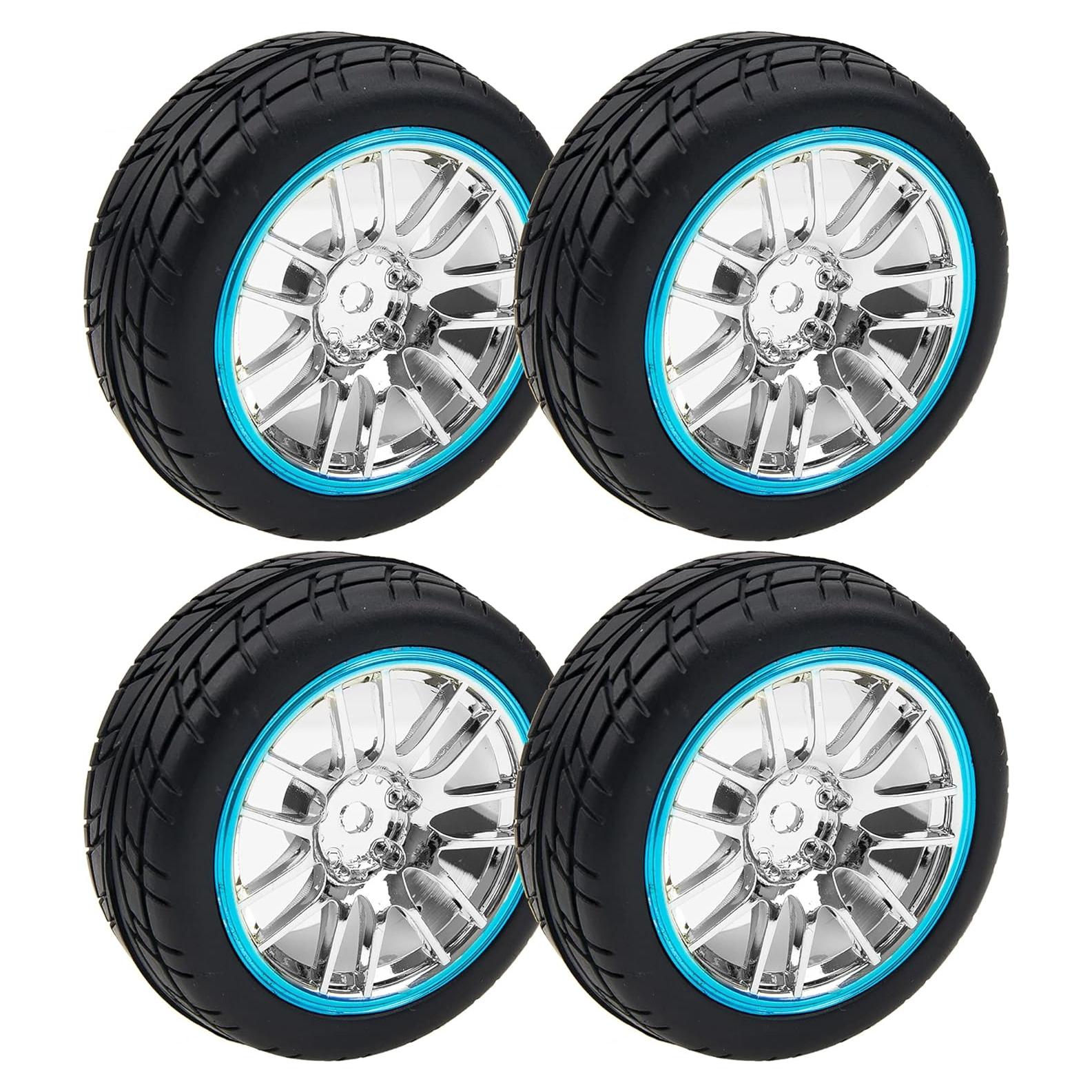 Juego de 4 Neumáticos RC 1/10 HIRCQOO con Llantas Plásticas