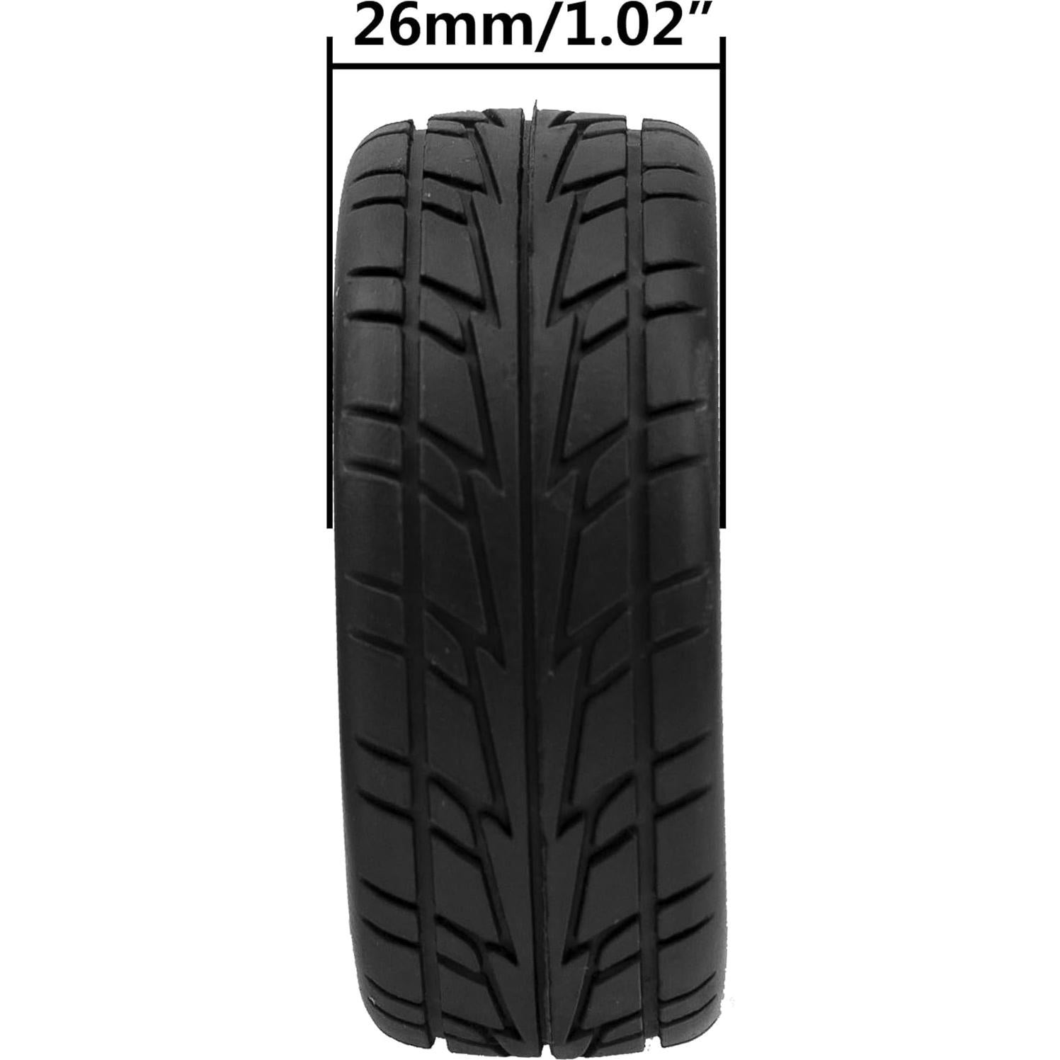 Juego de 4 Neumáticos RC 1/10 HIRCQOO con Llantas Plásticas