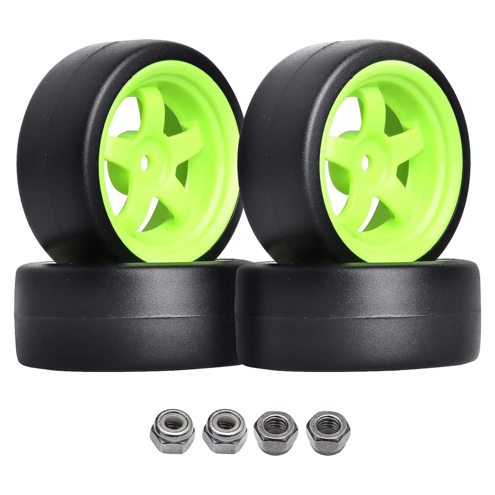 Ruedas y Neumáticos HobbyPark 1/10 Drift RC 12mm Hex Juego de 4