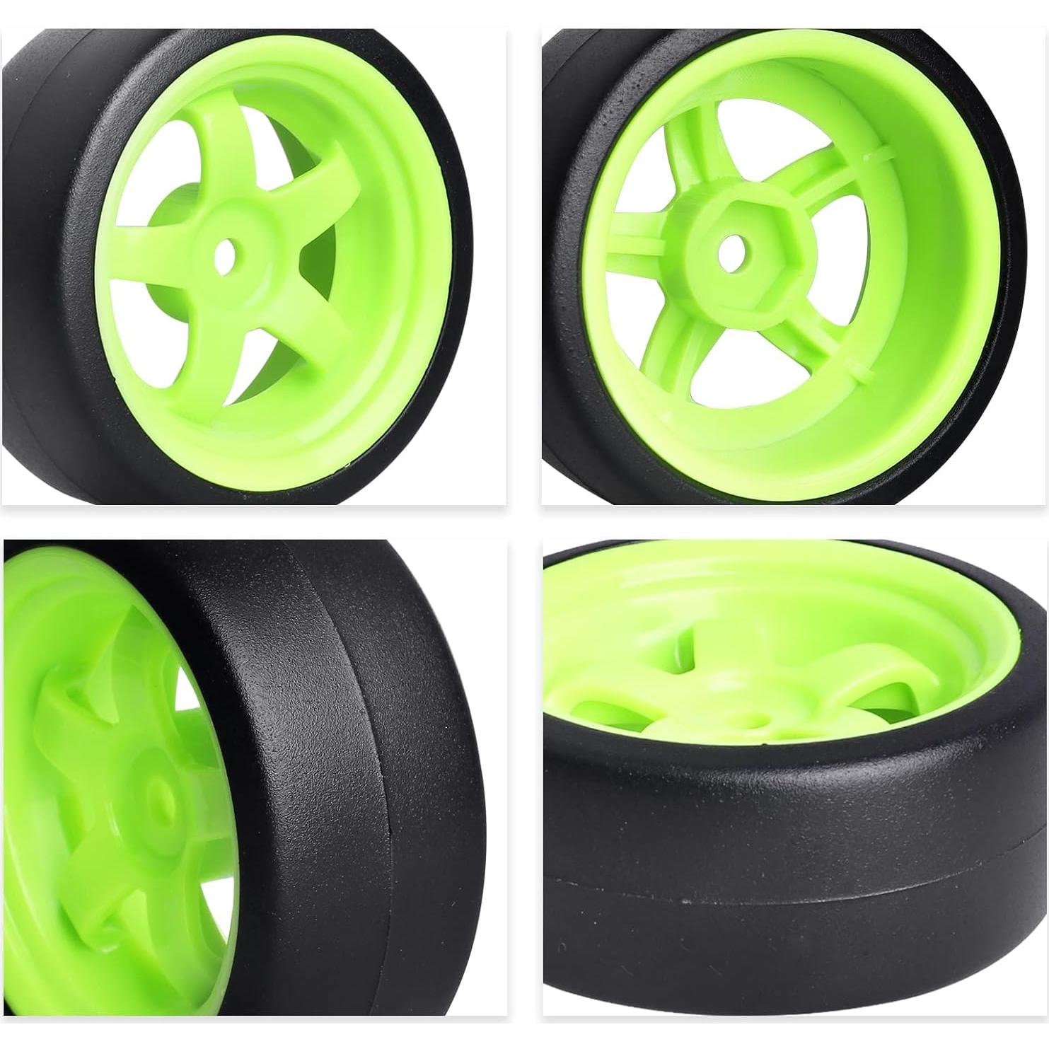 Ruedas y Neumáticos HobbyPark 1/10 Drift RC 12mm Hex Juego de 4