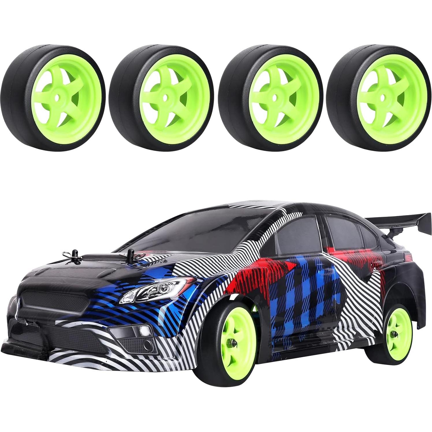 Ruedas y Neumáticos HobbyPark 1/10 Drift RC 12mm Hex Juego de 4