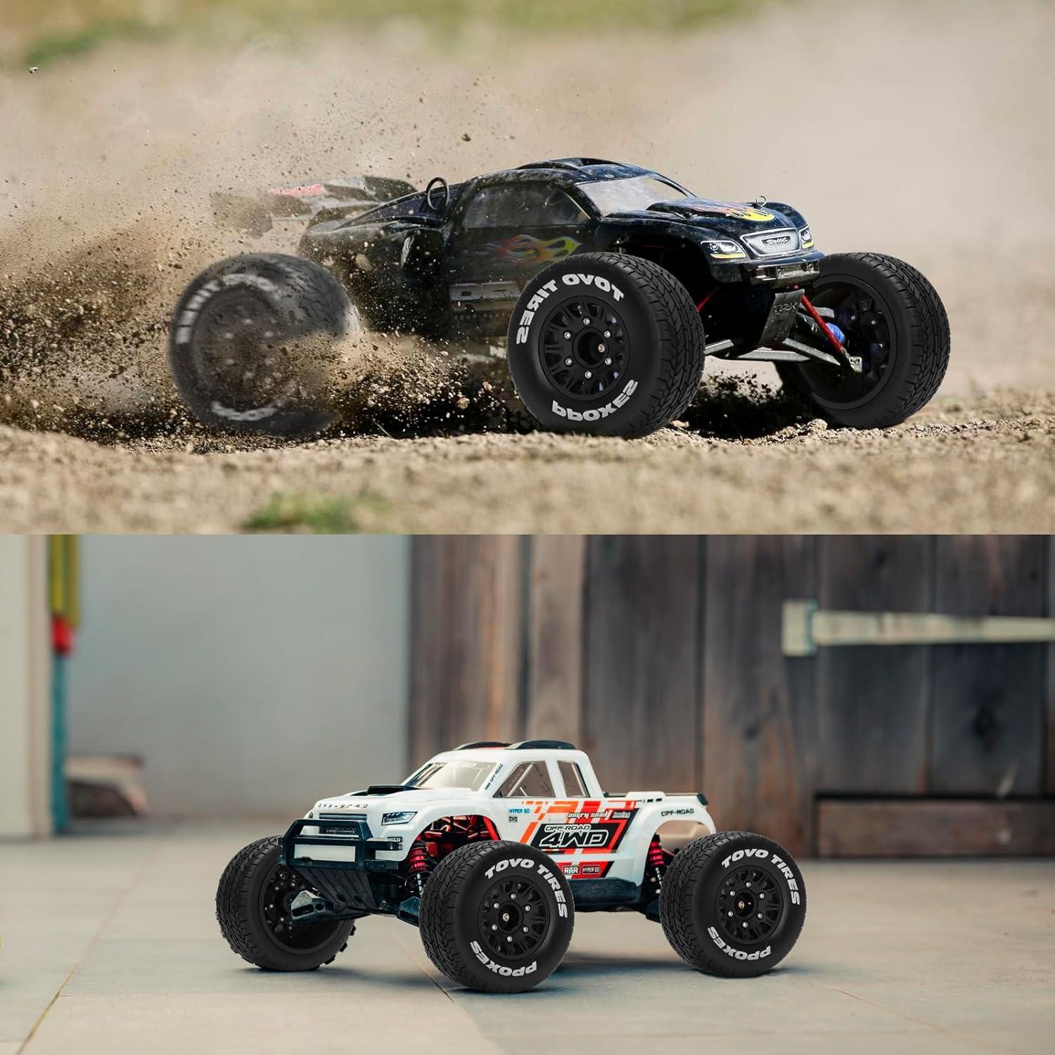 Ruedas y Neumáticos RC Daitoku 1/10 Hex 12/14/17mm - 4 Piezas