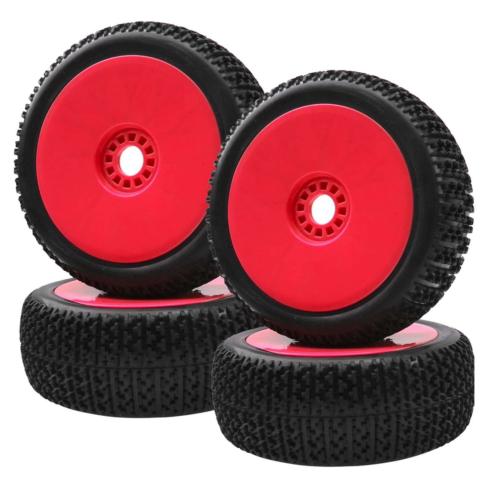 Neumáticos de Goma 1/8 ShareGoo 115mm para Buggy RC - Rojo