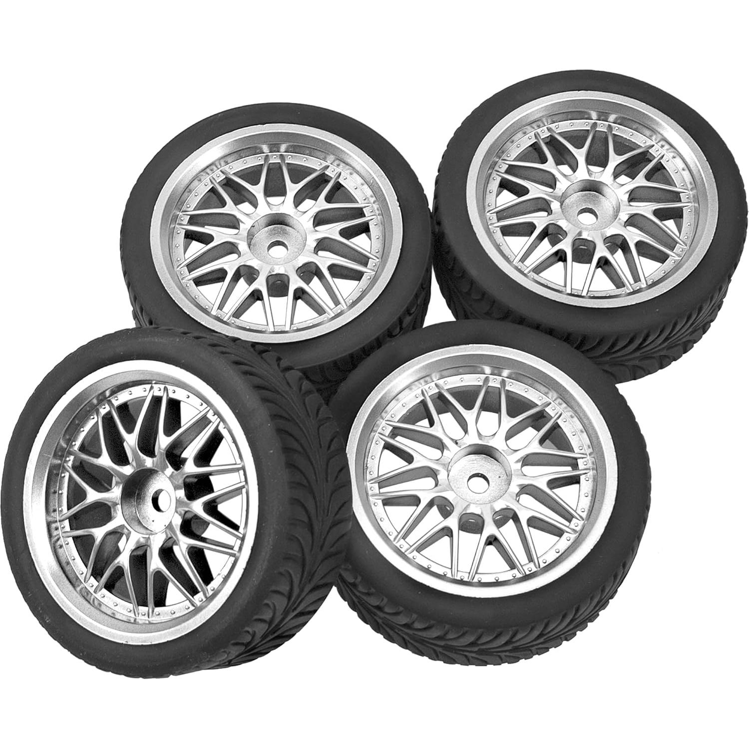 Neumáticos de Caucho y Llantas Plásticas RC 1/10 HIRCQOO