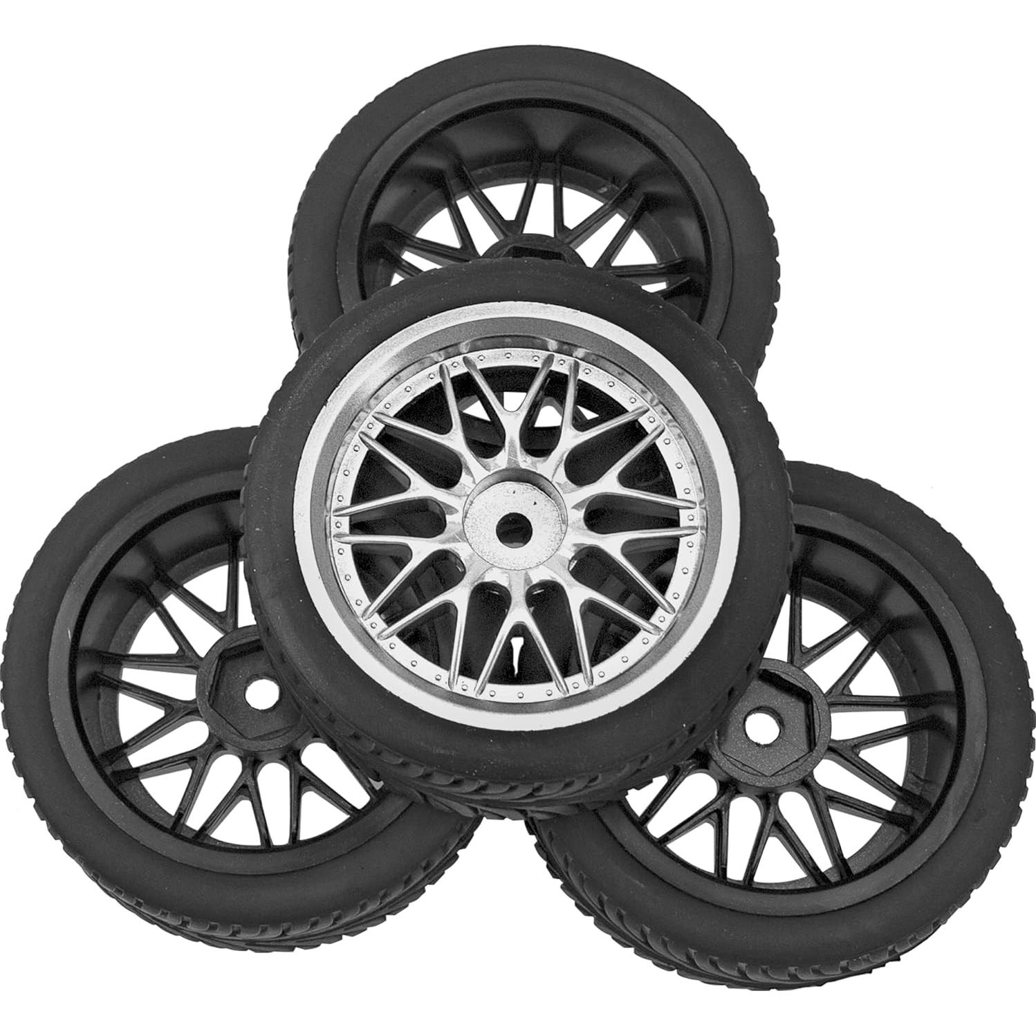 Neumáticos de Caucho y Llantas Plásticas RC 1/10 HIRCQOO