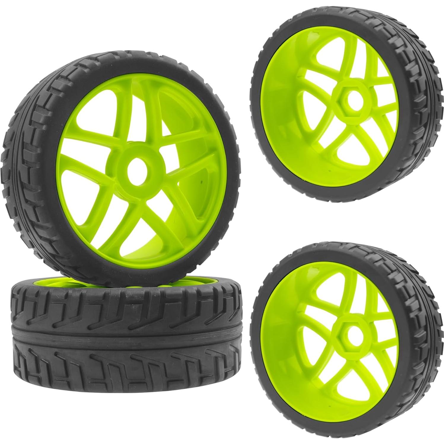 Neumáticos de Goma 104mm ShareGoo para Buggy RC 1/8 Verde