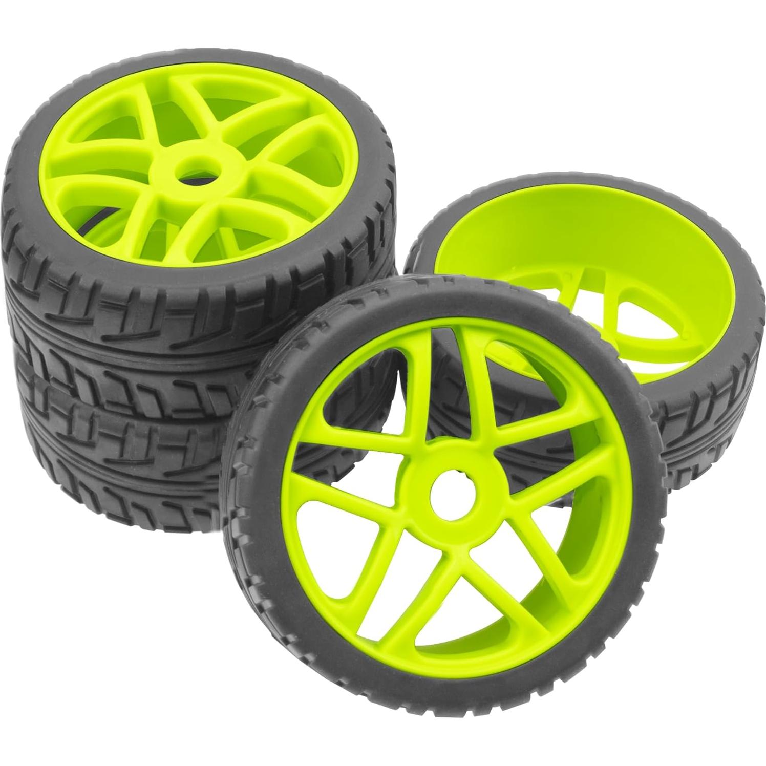 Neumáticos de Goma 104mm ShareGoo para Buggy RC 1/8 Verde