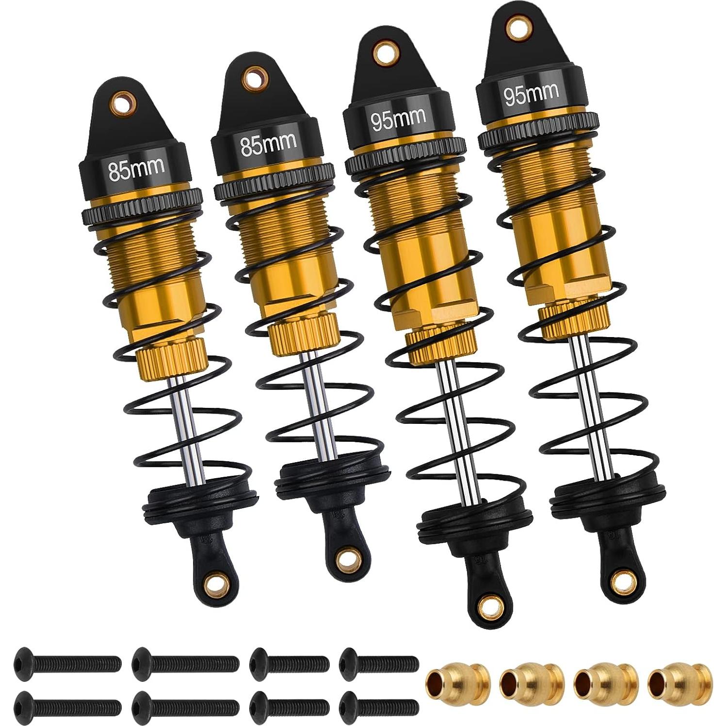 Juego de Amortiguadores RC 4Pcs Arrarown 85mm Delantero 95mm Trasero