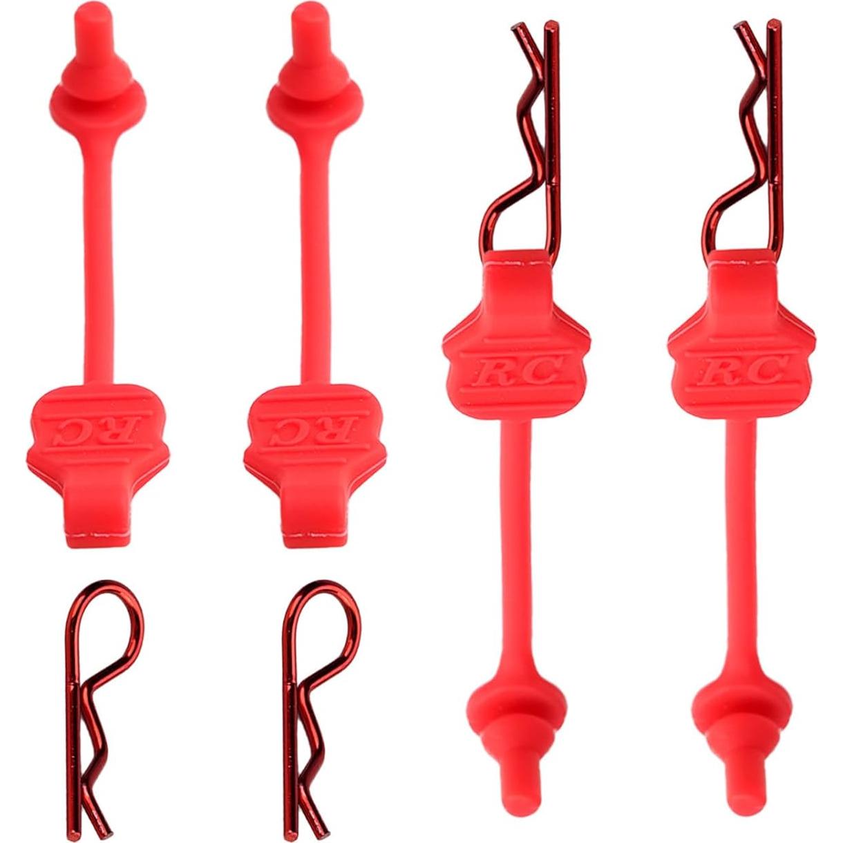 Clips Universales para Carro RC TGCWENG 8PCS Rojos con Tiradores