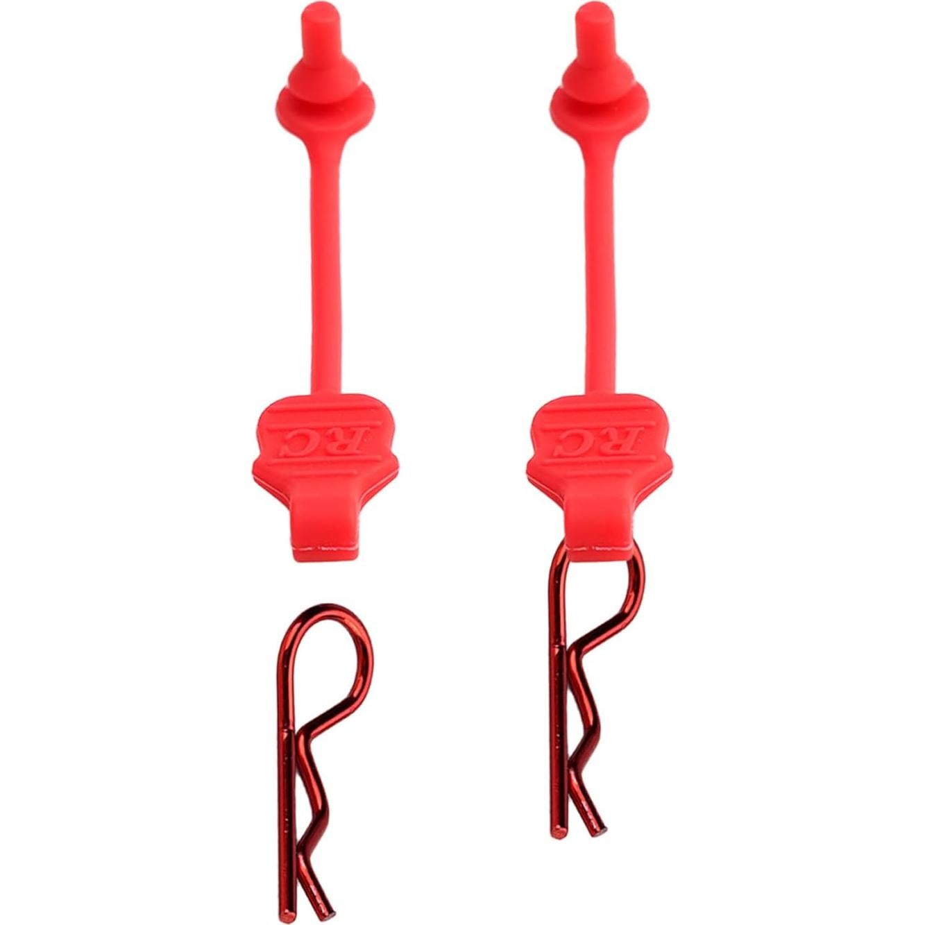 Clips Universales para Carro RC TGCWENG 8PCS Rojos con Tiradores