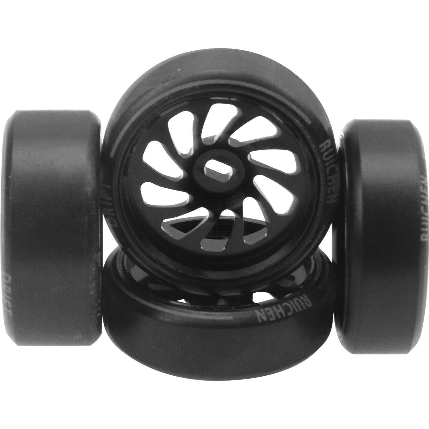 4 Ruedas de Drift RC 1/28 ShareGoo con Neumáticos Plásticos