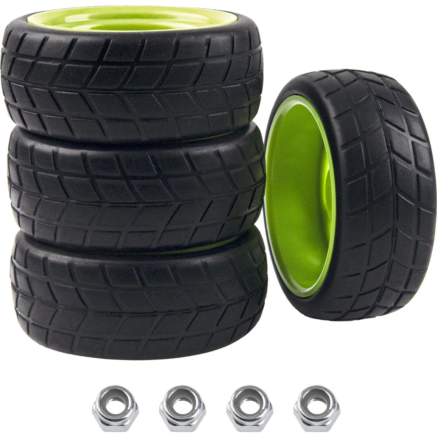 Ruedas de 5 radios HIRCQOO 66 mm para coches RC 1/10