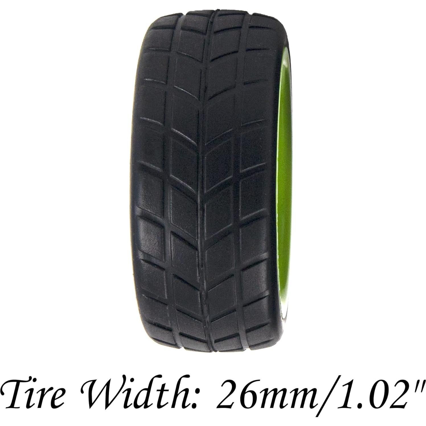 Ruedas de 5 radios HIRCQOO 66 mm para coches RC 1/10