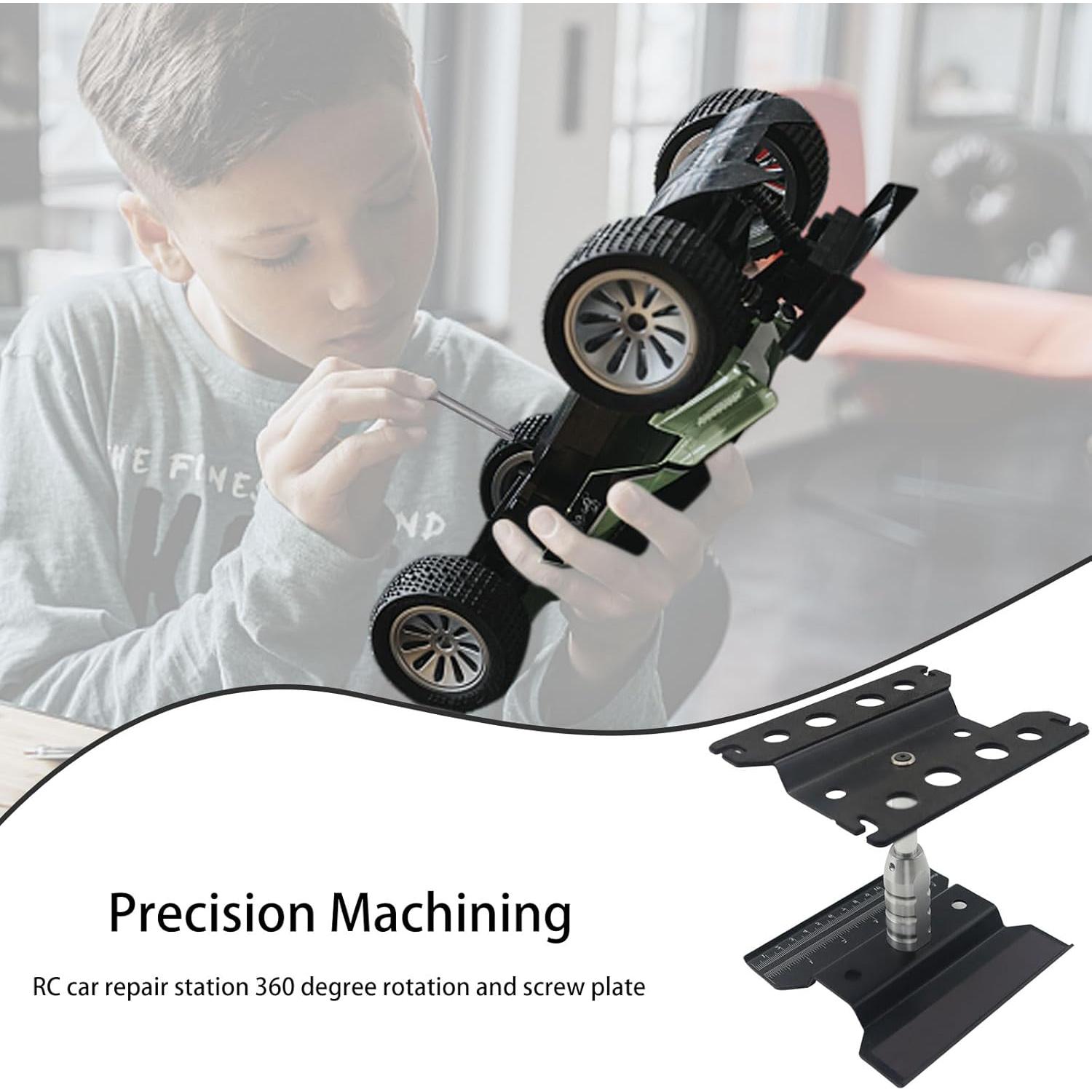 Soporte de Coche RC Ajustable 360° Aluminio Negro Traxxas