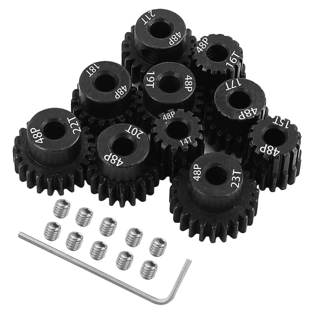 Engranaje de Motor Piñón de Acero Pothyes 48P 3.175mm 14T-23T