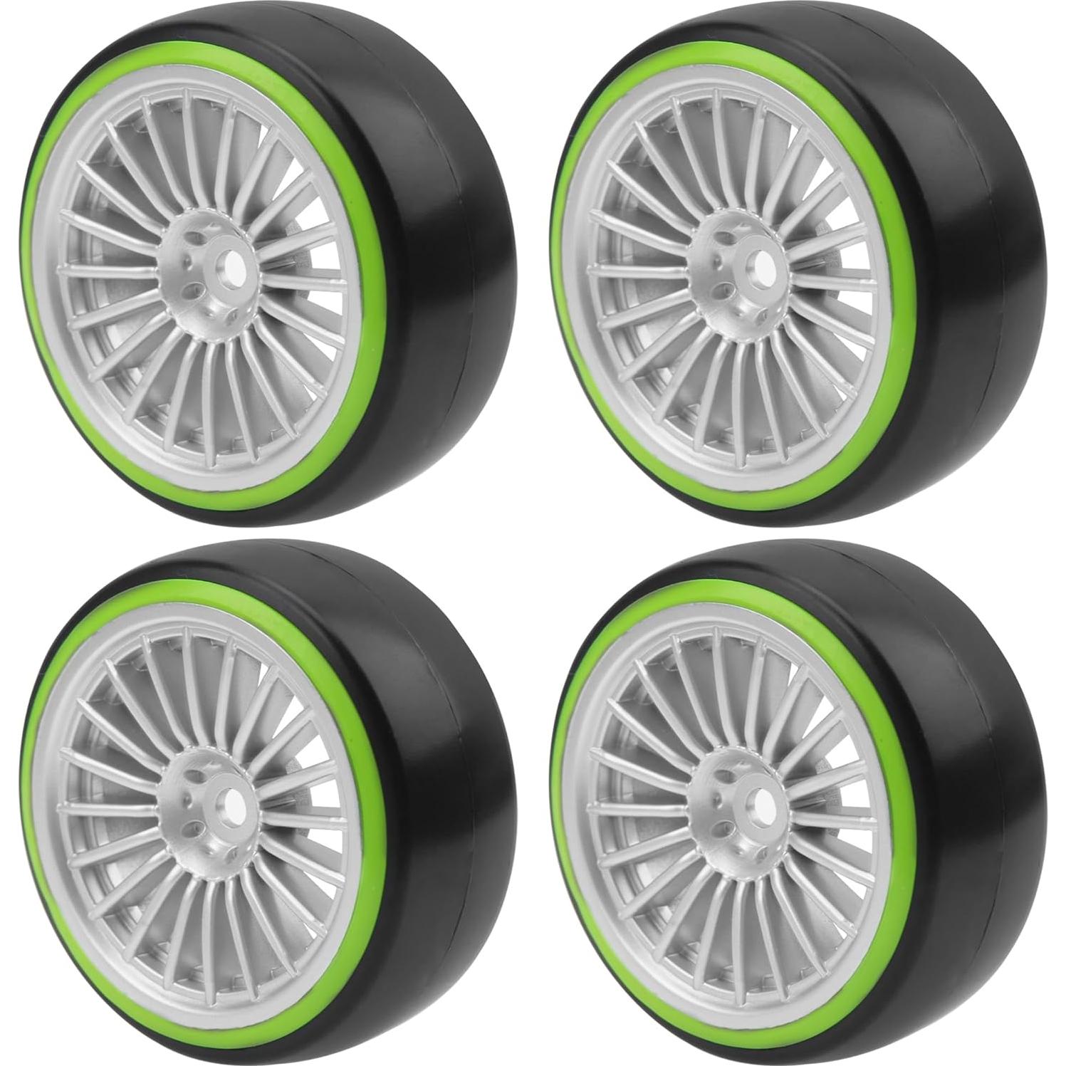 4 Ruedas y Neumáticos Drift RC 1/10 ShareGoo 12mm Verde