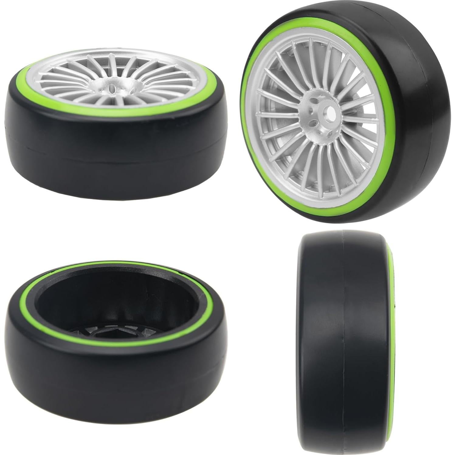 4 Ruedas y Neumáticos Drift RC 1/10 ShareGoo 12mm Verde