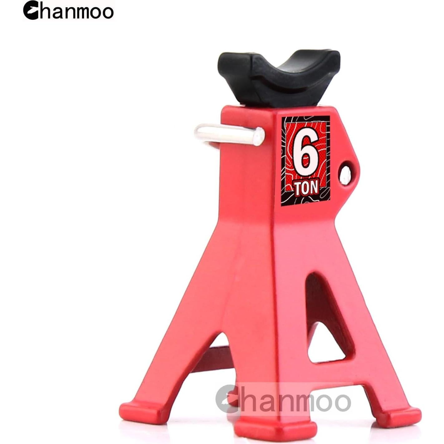 Soportes de Gato RC Chanmoo 1:18 1:24 Metal 6 Toneladas Rojo
