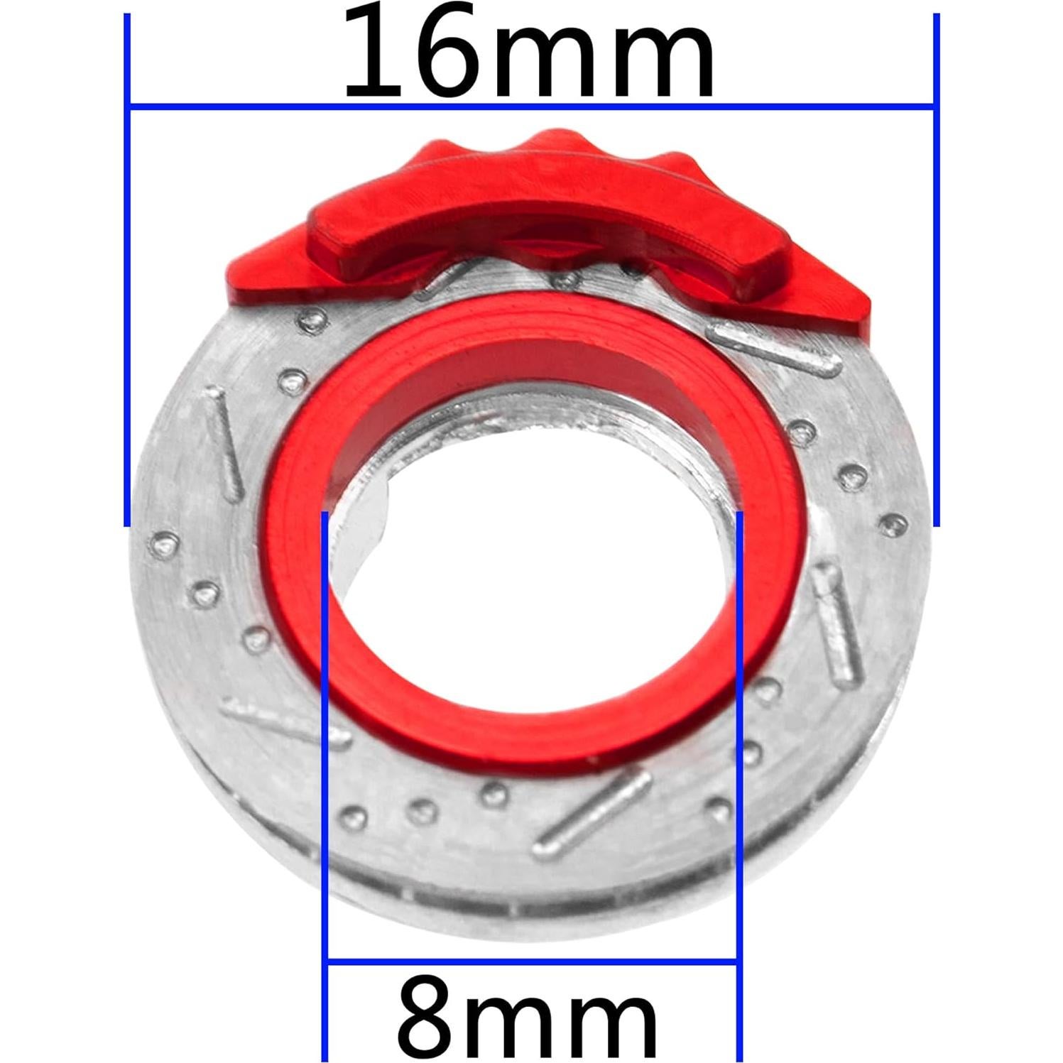 4Pcs ShareGoo RC Brake Disc,Metal Wheel Rim Hex Hub Brake Disc Decoration Compatible with Wltoys K969 K989 Kyosho Mini-Q Mini-Z Mini-D 1/28 RC Car